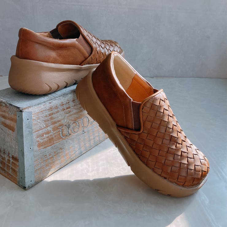 Rin Clover 厚底 編み込み スリッポンシューズ | Noubel Voug Relax | 詳細画像9 