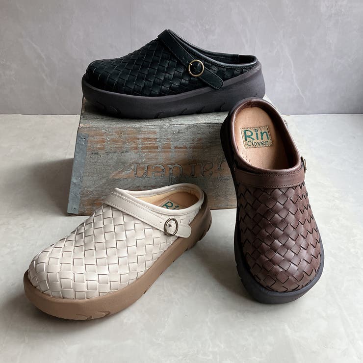 Rin Clover 厚底 編み込み サボサンダル | Noubel Voug Relax | 詳細画像2 