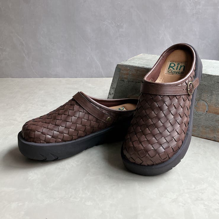 Rin Clover 厚底 編み込み サボサンダル[品番：NOVS0003349]｜Noubel