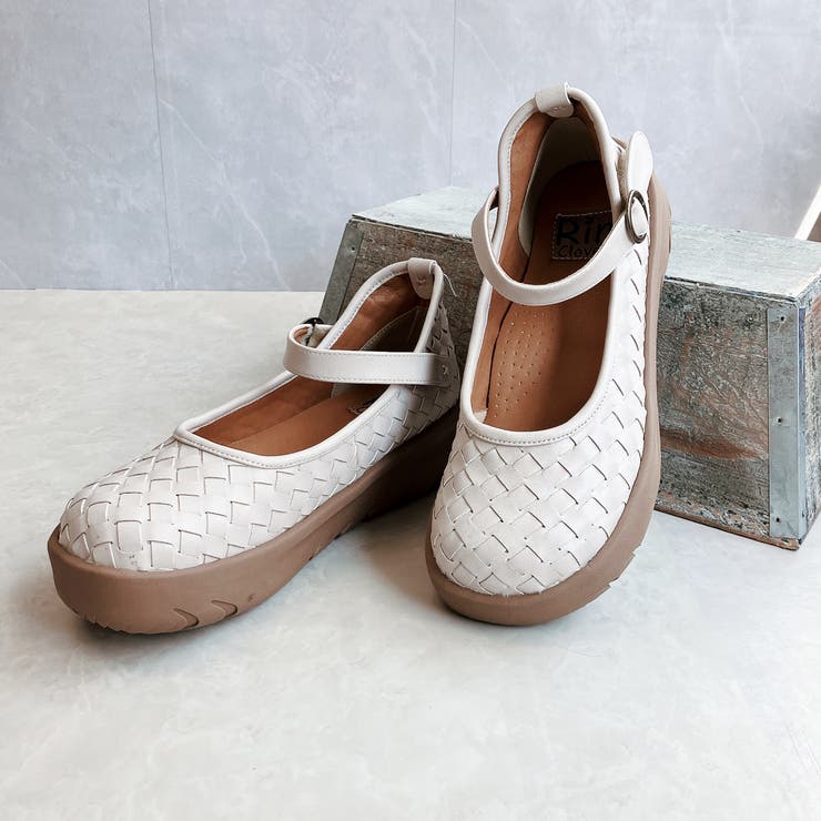 Rin Clover 厚底 編み込み スクエアトゥ ストラップパンプス | Noubel Voug Relax | 詳細画像16 