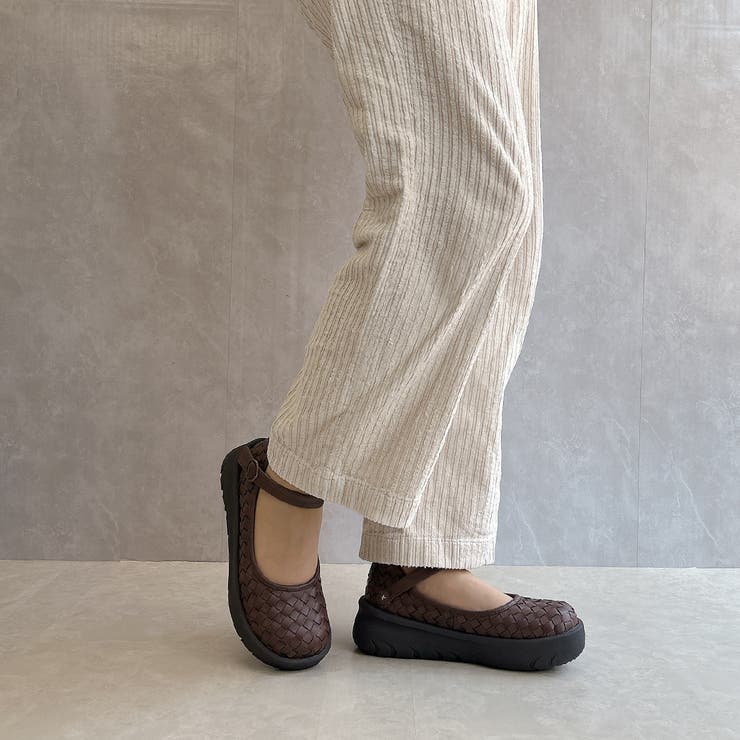 Rin Clover 厚底 編み込み スクエアトゥ ストラップパンプス | Noubel Voug Relax | 詳細画像19 