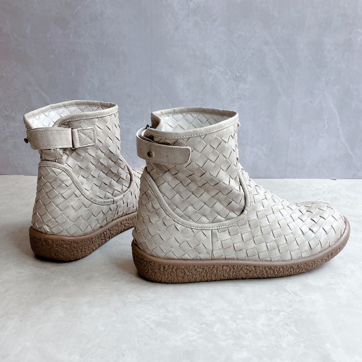 Rin Clover 厚底 編み込み ショートブーツ | Noubel Voug Relax | 詳細画像12 