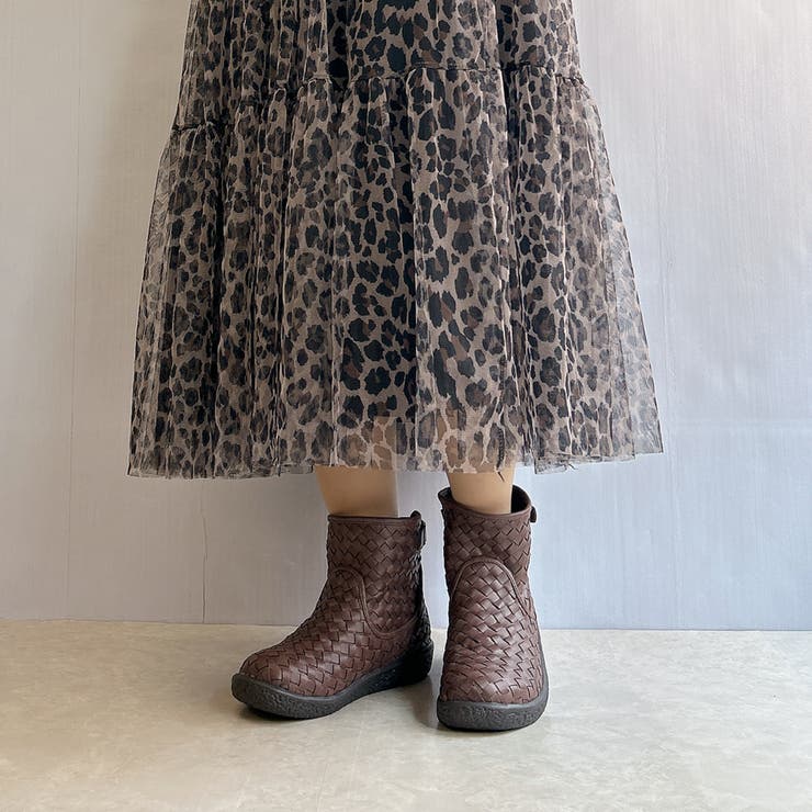 Rin Clover 厚底 編み込み ショートブーツ | Noubel Voug Relax | 詳細画像13 