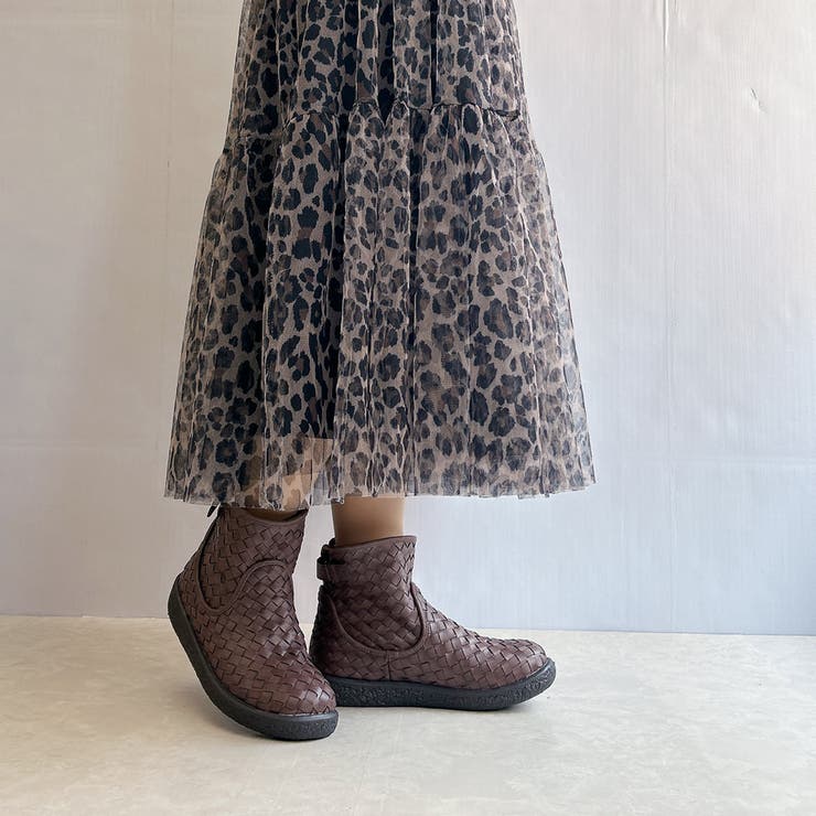 Rin Clover 厚底 編み込み ショートブーツ | Noubel Voug Relax | 詳細画像14 