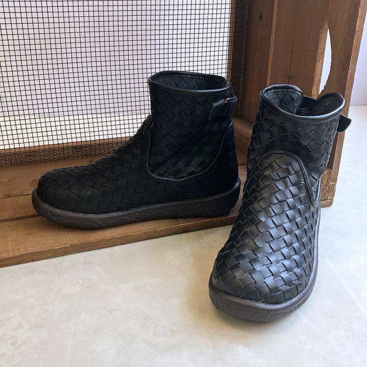 Rin Clover 厚底 編み込み ショートブーツ | Noubel Voug Relax | 詳細画像6 