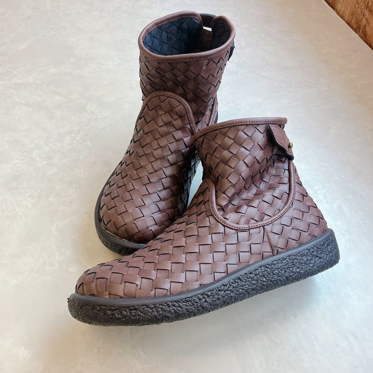 Rin Clover 厚底 編み込み ショートブーツ | Noubel Voug Relax | 詳細画像9 