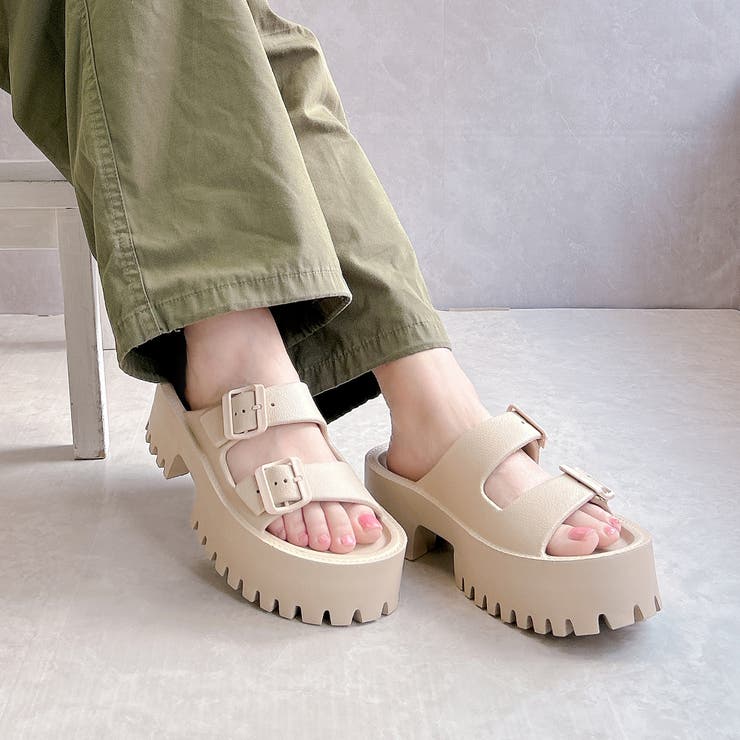 厚底タンクソール ダブルベルトサンダル | Noubel Voug Relax | 詳細画像13 