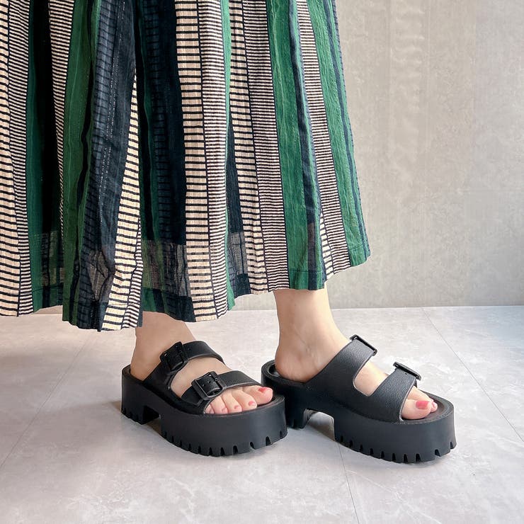 厚底タンクソール ダブルベルトサンダル | Noubel Voug Relax | 詳細画像8 