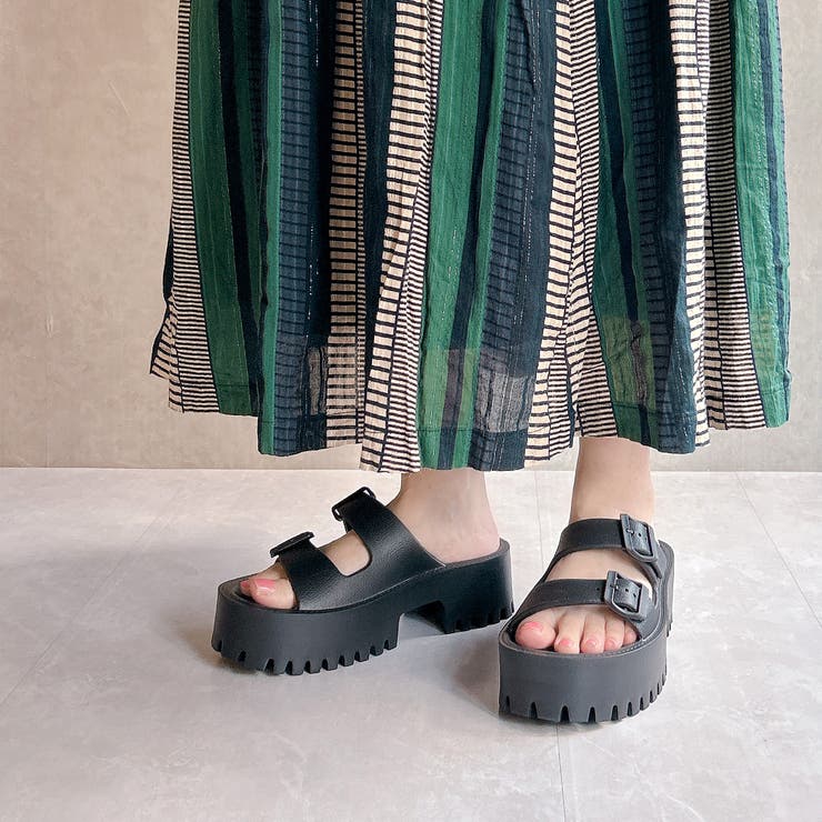 厚底タンクソール ダブルベルトサンダル | Noubel Voug Relax | 詳細画像9 