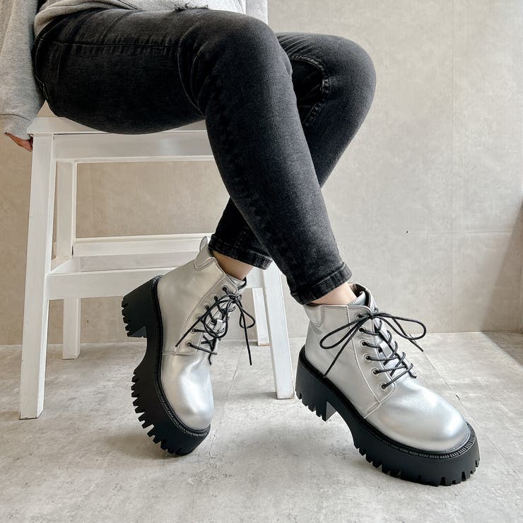 厚底 トラックソール レースアップ ワークブーツ | Noubel Voug Relax | 詳細画像14 