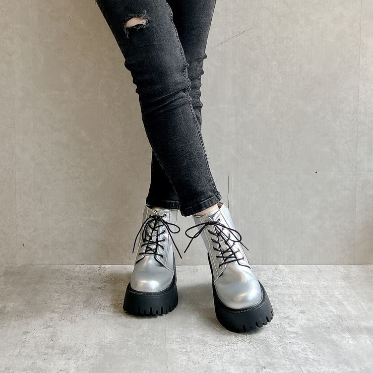 厚底 トラックソール レースアップ ワークブーツ | Noubel Voug Relax | 詳細画像16 