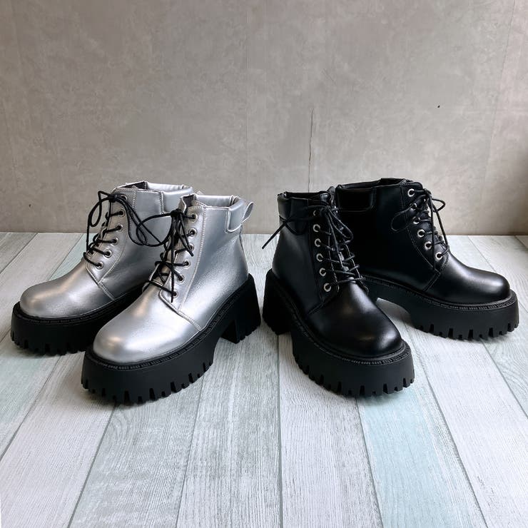 厚底 トラックソール レースアップ ワークブーツ | Noubel Voug Relax | 詳細画像2 