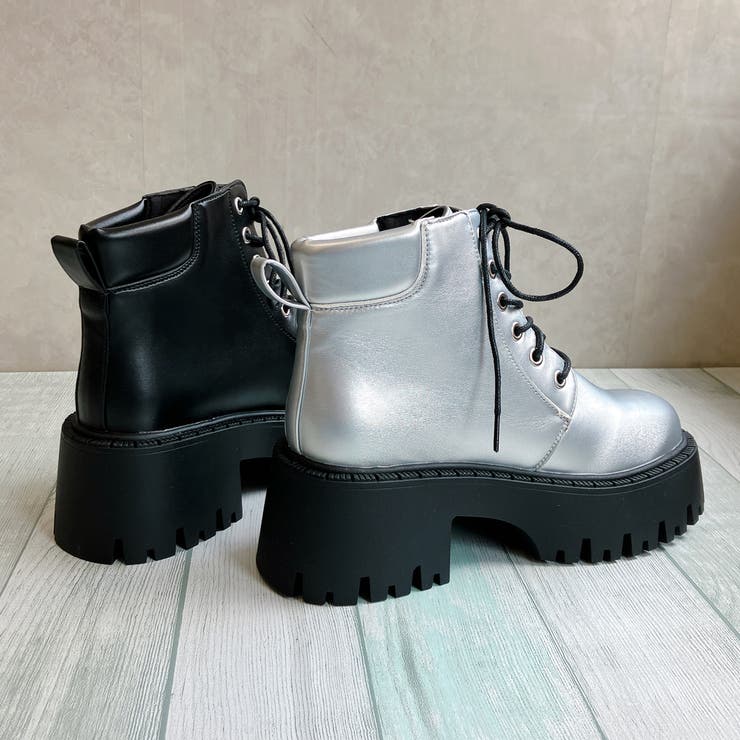 厚底 トラックソール レースアップ ワークブーツ | Noubel Voug Relax | 詳細画像4 