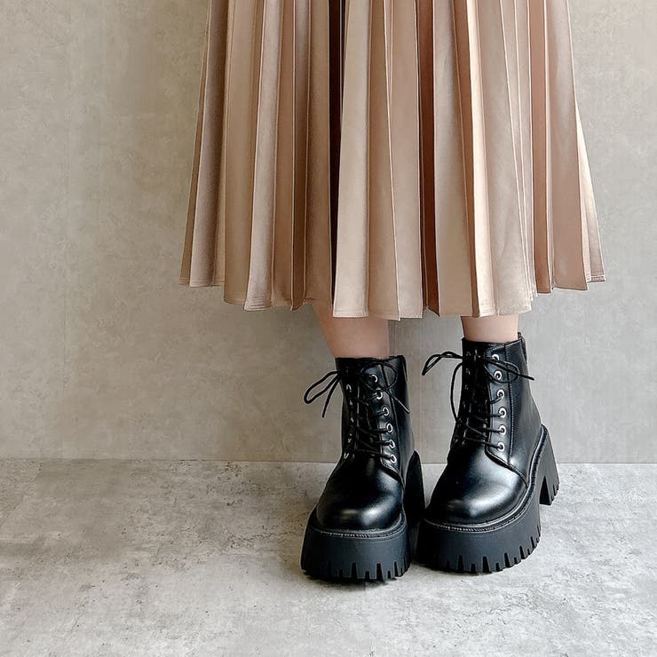 厚底 トラックソール レースアップ ワークブーツ | Noubel Voug Relax | 詳細画像7 