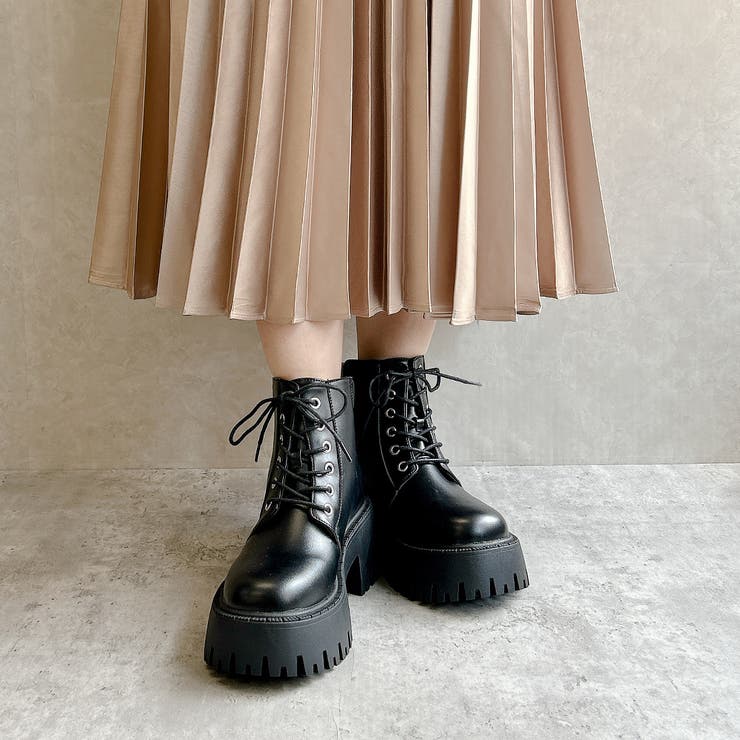 厚底 トラックソール レースアップ ワークブーツ | Noubel Voug Relax | 詳細画像8 