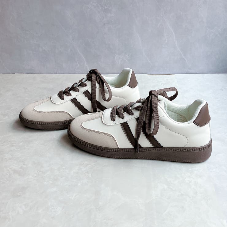 ベージュ | 軽量 クラシックデザイン シンプル ローテクスニーカー | Noubel Voug Relax