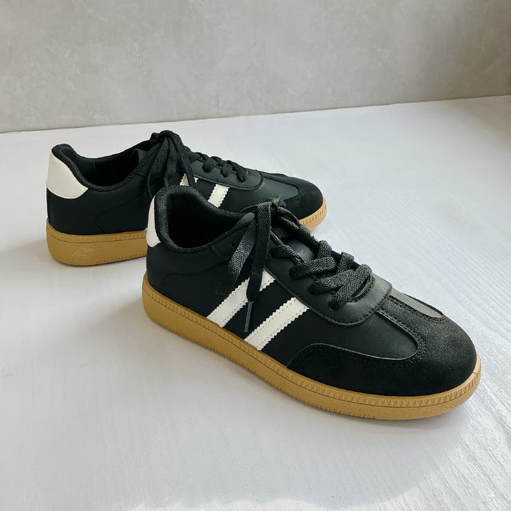 ブラック | 軽量 クラシックデザイン シンプル ローテクスニーカー | Noubel Voug Relax