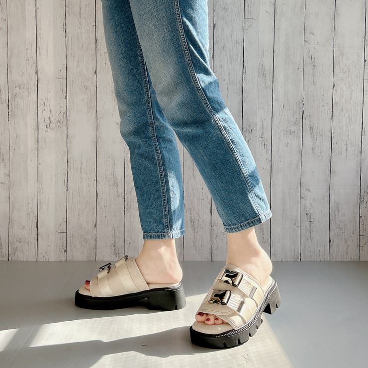 ダブルベルトトラックソールミュールサンダル | Noubel Voug Relax | 詳細画像13 