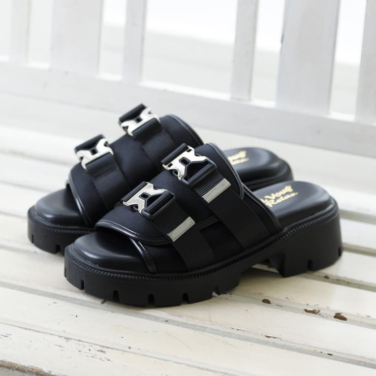 ダブルベルトトラックソールミュールサンダル | Noubel Voug Relax | 詳細画像4 