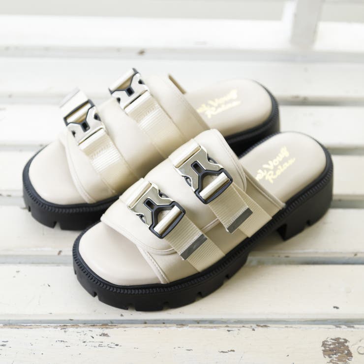 ダブルベルトトラックソールミュールサンダル | Noubel Voug Relax | 詳細画像9 