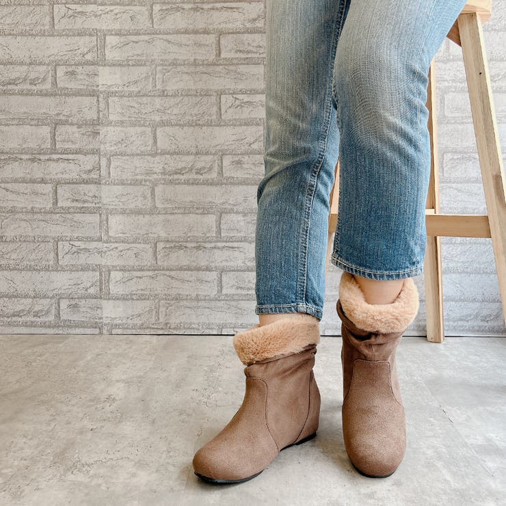 インヒール くしゅくしゅ あったかブーツ[品番：NOVS0003269]｜Noubel