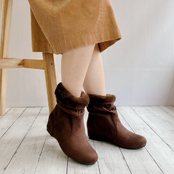 インヒール くしゅくしゅ あったかブーツ[品番：NOVS0003269]｜Noubel
