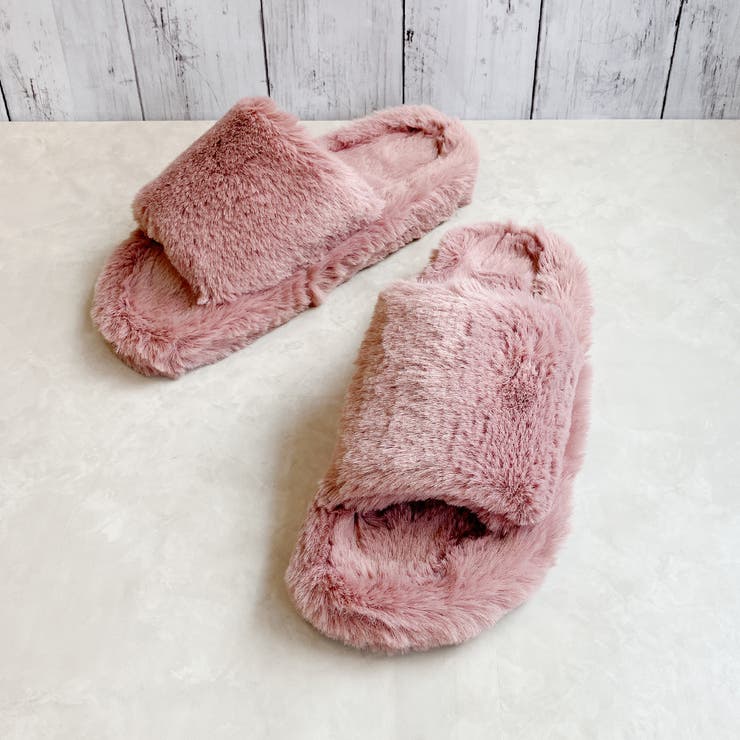ピンク | もこもこ スライダー サンダル | Noubel Voug Relax
