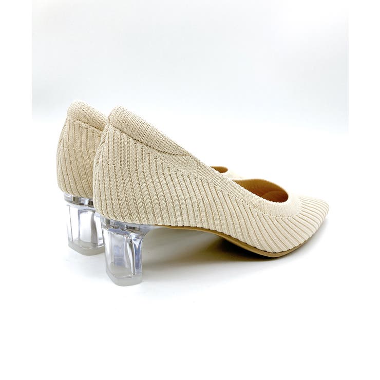 タイムセール!! 新品 UNITED NUDE クリアヒール パンプス クリアヒール ニット パンプス[品番：NOVS0000035]｜Noubel Voug