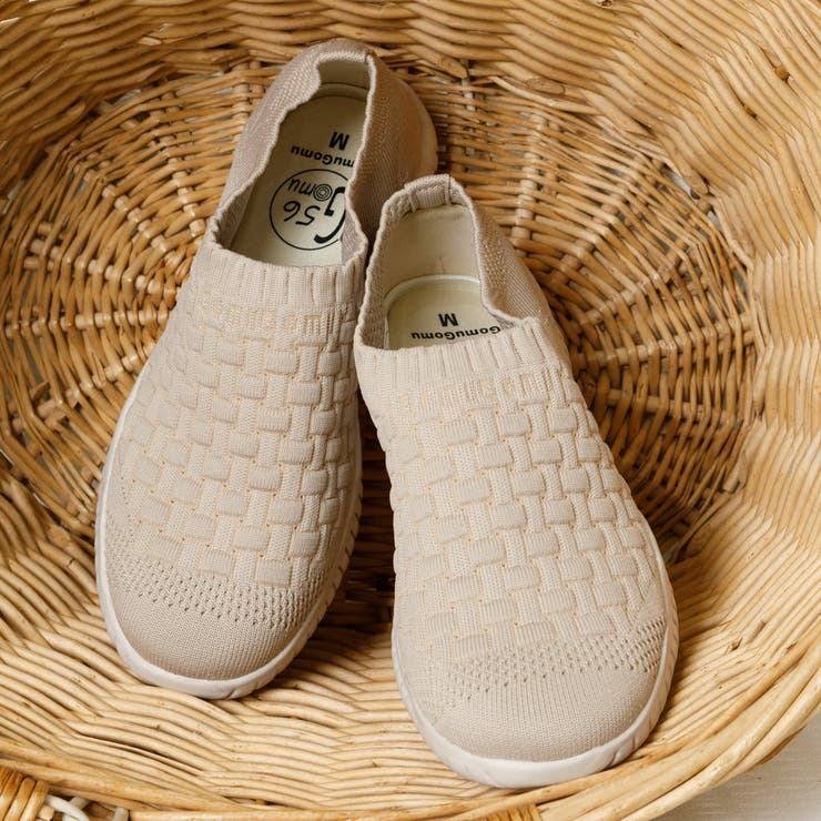 ベージュ | Gomu56 ニットスニーカー | Noubel Voug Relax