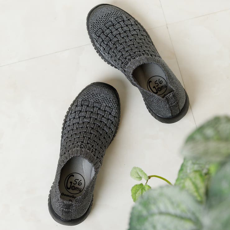 ダークシルバー | Gomu56 ニットスニーカー | Noubel Voug Relax