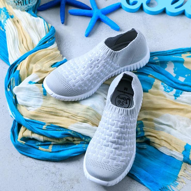 ライトグレー | Gomu56 ニットスニーカー | Noubel Voug Relax