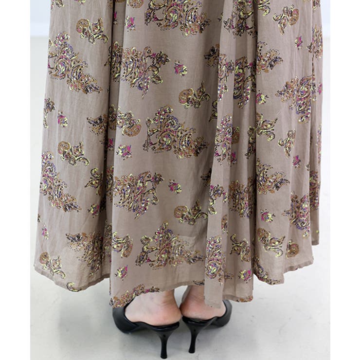 スシボイルペイズリーギャザースカート | FUNNY COMPANY＋  | 詳細画像24 