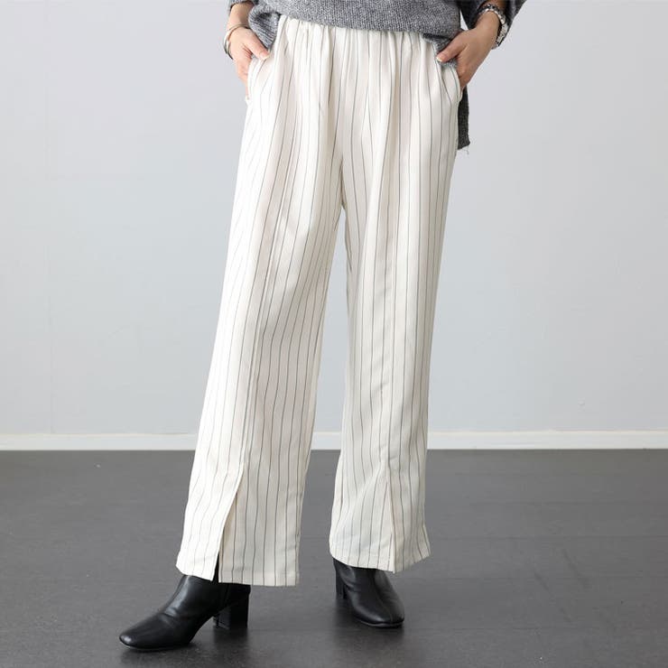 フロントベンツストライプパンツ | FUNNY COMPANY＋  | 詳細画像7 