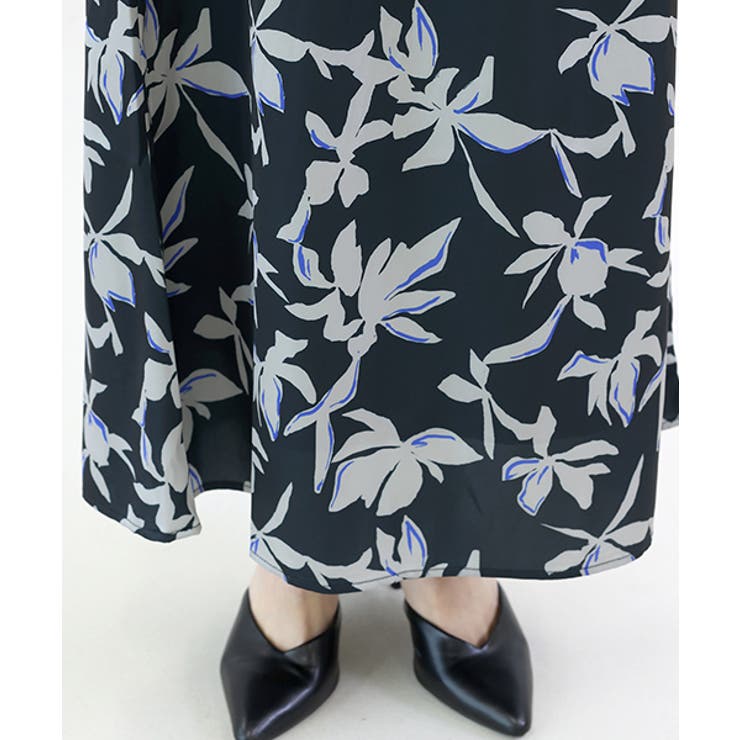 シャドーフラワーセミフレアロングスカート | FUNNY COMPANY＋  | 詳細画像22 