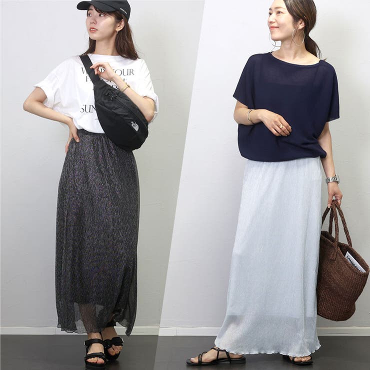 ラメプリーツセミフレアスカート  | FUNNY COMPANY＋  | 詳細画像3 