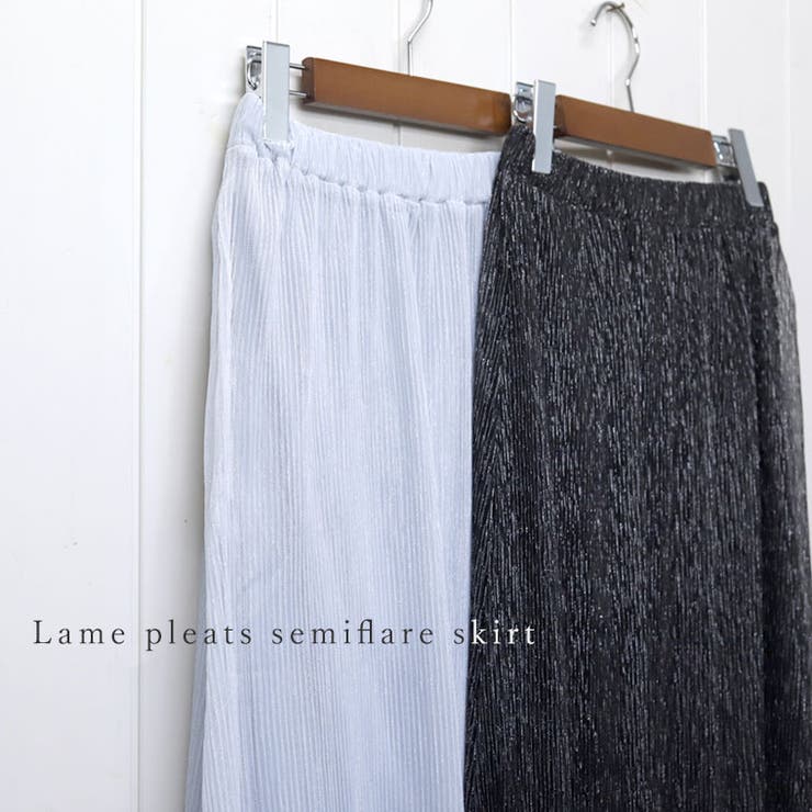 ラメプリーツセミフレアスカート  | FUNNY COMPANY＋  | 詳細画像4 