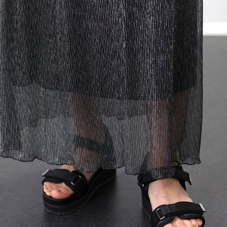 ラメプリーツセミフレアスカート  | FUNNY COMPANY＋  | 詳細画像6 