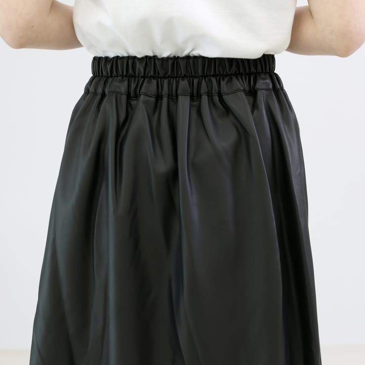 フェイクレザーフレアスカート | FUNNY COMPANY＋  | 詳細画像22 