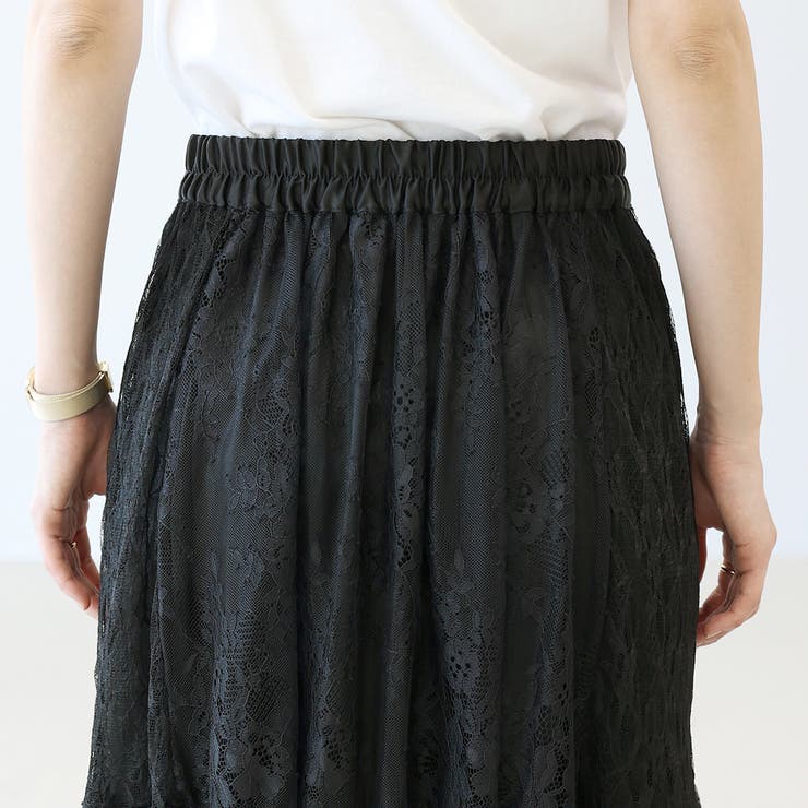 ペチ付切替レースロングスカート | FUNNY COMPANY＋  | 詳細画像22 