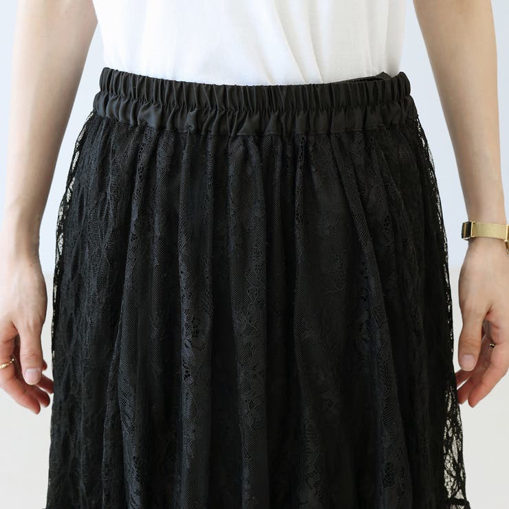 ペチ付切替レースロングスカート | FUNNY COMPANY＋  | 詳細画像21 