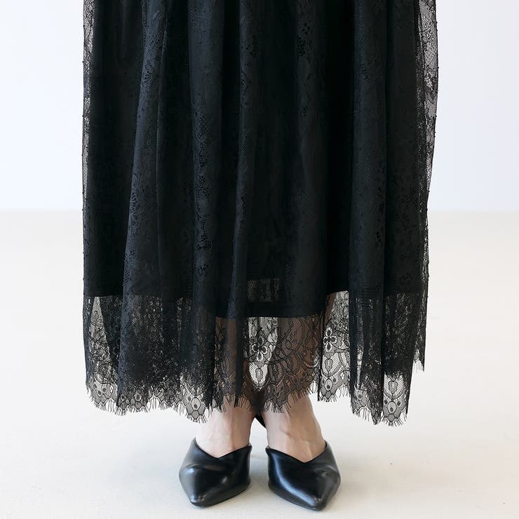 ペチ付切替レースロングスカート | FUNNY COMPANY＋  | 詳細画像23 