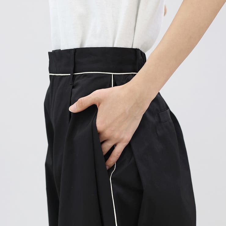 パイピングタックカーブパンツ | FUNNY COMPANY＋  | 詳細画像23 