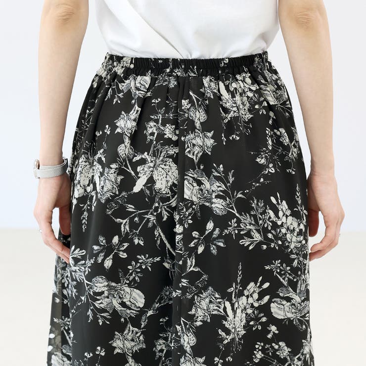 フラワープリントフレアスカート | FUNNY COMPANY＋  | 詳細画像22 
