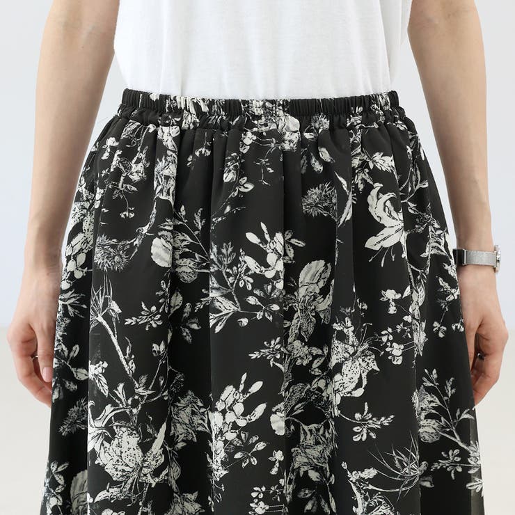 フラワープリントフレアスカート | FUNNY COMPANY＋  | 詳細画像21 