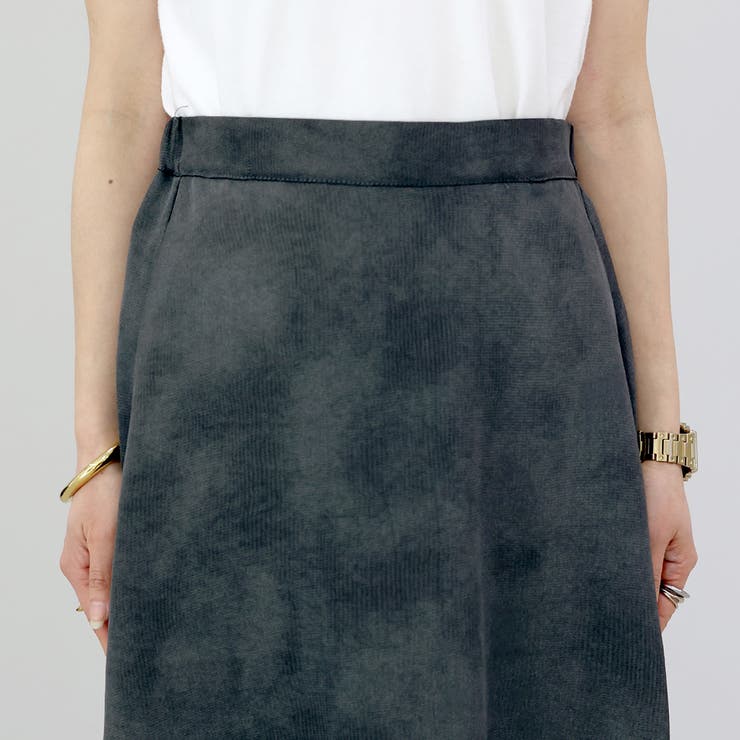 ニュアンス柄マットサテンロングスカート | FUNNY COMPANY＋  | 詳細画像21 