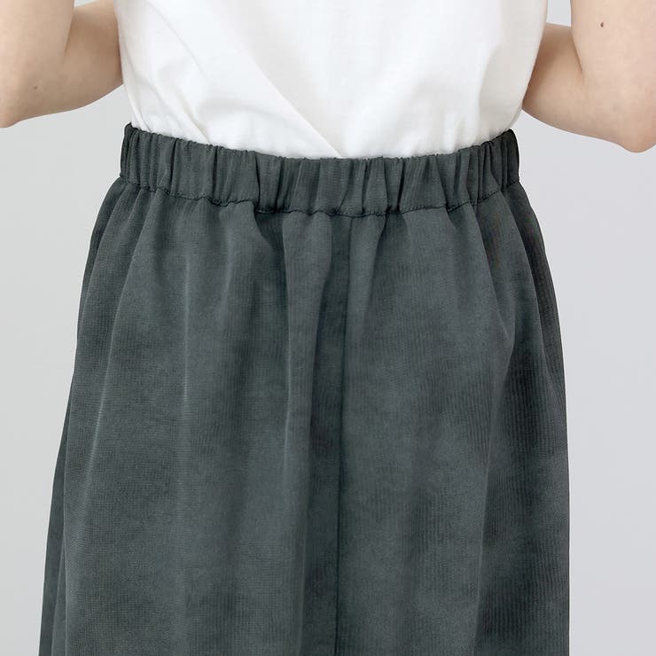 ニュアンス柄マットサテンロングスカート | FUNNY COMPANY＋  | 詳細画像22 