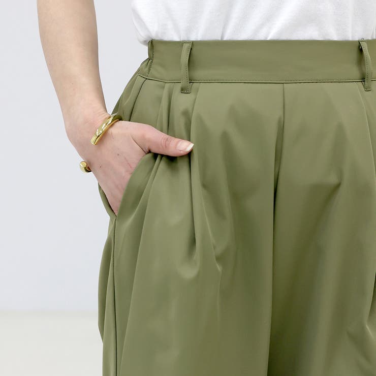 機能素材ツータックイージーワイドパンツ | FUNNY COMPANY＋  | 詳細画像23 