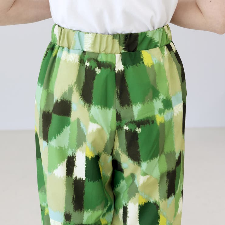 ニュアンス柄イージーワイドパンツ | FUNNY COMPANY＋  | 詳細画像22 