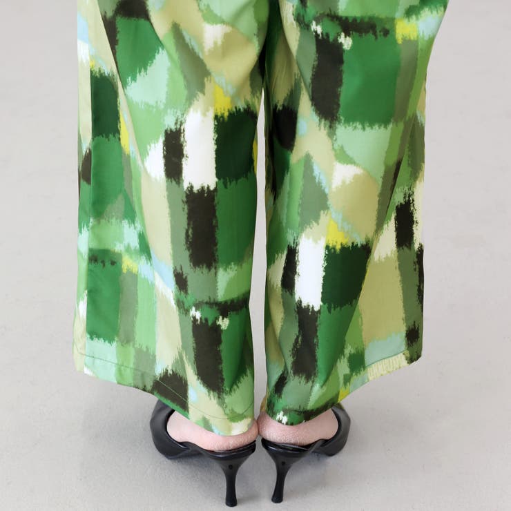 ニュアンス柄イージーワイドパンツ | FUNNY COMPANY＋  | 詳細画像24 