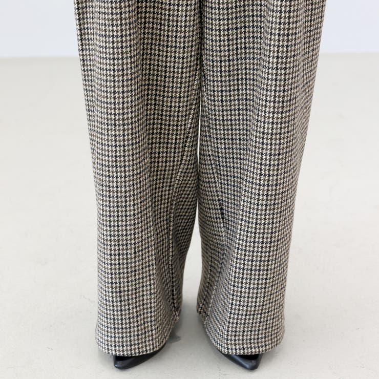 ガンクラブチェックツータックワイドパンツ | FUNNY COMPANY＋  | 詳細画像24 